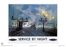 Listing image for ENGINES TRAINS RETRO VINTAGE RAILWAY TRAVEL POSTER ADVERTSING ART RAIL