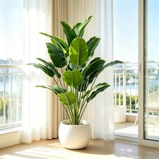 Listing image for Large Artificial Palm Tree Fake Tropical Plant Indoor Home Office Decor UK