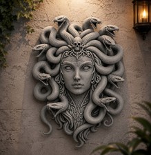 Listing image for Medusa Wall Art Plaque | Gothic Mythology | Multi Colours