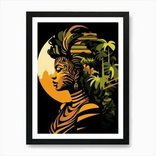 Listing image for African Woman 32 Art Print Framed Wall Art Poster Canvas Print Picture