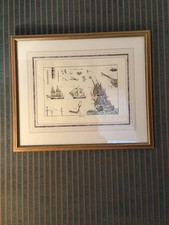 Listing image for Marine wall art print vintage