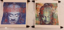 Listing image for South East Asian Printed Art on canvas scrolls.