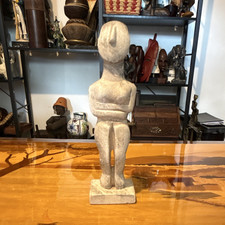 Listing image for Vintage Tribal Stone Figure Sculpture Carved Ornament Primitive Art Decor