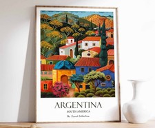 Listing image for 9 Argentina Print, Argentina Travel Poster, South American Travel Print, Tropica