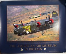 Listing image for Vintage Poster The American Air Museum Britain Witchcraft Bomber Aerial view