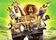 Listing image for Madagascar kids cartoon animals animation Large art poster Size A0 A1 A2 A4
