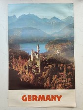 Listing image for Vintage Germany Travel Poster - Neuschwanstein Castle - Original Tourism Print