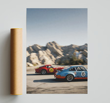Listing image for Porsche Poster, Motorsport Poster, Racing Poster, Car Poster, Racing Print, Car