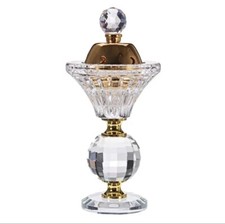 Listing image for Glass Bakhoor Burner Arabian Incense Traditional Mabkhara Oud Burner Decor Gift