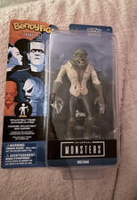 Listing image for BendyFigs Universal Monsters Wolfman Action Figure Boxed with Display Stand