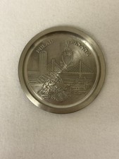 Listing image for Renaissance Pewter Malaysia Palau Penang Coaster Collectible - Penang Bridge