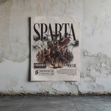 Listing image for Sparta Poster - A4 Print - Ancient History Art
