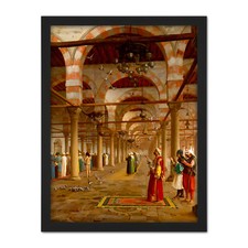 Listing image for Gerome Prayer Mosque Islamic Painting Large Framed Art Print