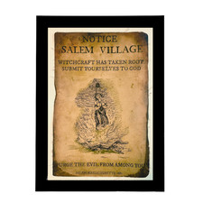 Listing image for Salem Witch Trials Poster Art Print Occult Gothic Distressed Style A4 A3 A2