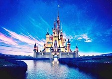 Listing image for DISNEY CINDERELLA CASTLE POSTER Walt Disney Wall Art Photo Print Poster A4 A3
