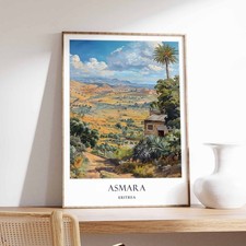 Listing image for 1 Asmara Poster, Eritrea Decor, Eritrea Art, African Wall Art, Africa Travel Pos