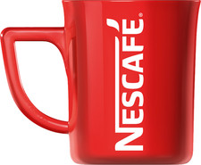 Listing image for NESCAFÉ Red Ceramic Coffee Mugs Set of 2 /4 / 8 / 12 250ml Original Collectible