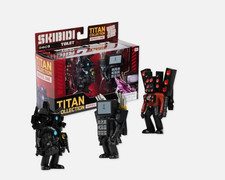 Listing image for SKIBIDI Toilet TITAN 3 PACK Collectible Figures SERIES 1 - BNIB