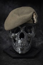 Listing image for Skull Headset Hat Holder Military Beret Holder Display Stand Gothic Skull Decor