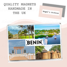 Listing image for BENIN ✳ SOUVENIR TOURIST HOLIDAY ✳ LARGE FRIDGE MAGNET ✳ GREAT GIFT