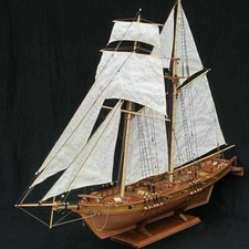 Listing image for 1:70 New Port Wooden Sailing Boat Model DIY Kits Ship Assembly Decoration Gift