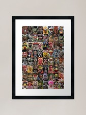 Listing image for Papua New Guinea Painted Faces Fram Framed Wall Art Poster Canvas Print Picture