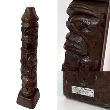 Listing image for Vintage 60’s 70’s TOTEM POLE CANDLE Native Art Indigenous Canadian Collectible
