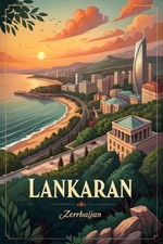 Listing image for Captivating Lankaran Azerbaijan Travel Poster - Exotic Cityscape Art Print A1-A4