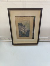 Listing image for Antarctic Penguin bird hand carved woodblock print Japanese Moku Hanga Banhua...