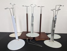 Listing image for 7 Vintage Display Stands | Metal - Wood - Plastic | Dolls | Very Used Condition