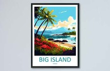 Listing image for Big Island Travel Print Wall Art Big Island Wall Hanging Home Décor Big Island G