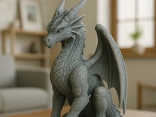 Listing image for Stormfang Dragon Figurine – Fantasy Decorative Dragon Statue, Collectible Gift