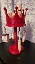 Listing image for PLouise Inspired Crown Display Stand Makeup Organiser LipGloss Lipoil Holder Red
