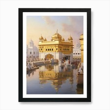 Listing image for Golden Temple art print 2 Art Print Framed Wall Art Poster Canvas Print Picture