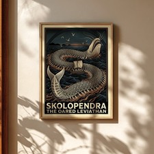 Listing image for Skolopendra Poster, Greek Mythology Art, Fineart, Greek Mythology, Skolopendra P