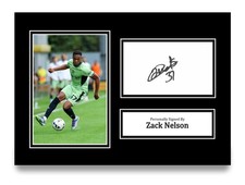 Listing image for Zack Nelson Hand Signed A4 Photo Mount Display Luton Town Autograph Memorabilia