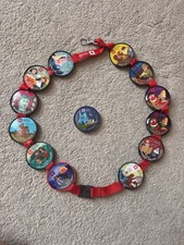 Listing image for English Heritage Lanyard with 13 Pop Badges, + Rare collectible Red Badges