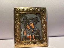 Listing image for Orthodox Icon of the Virgin Mary and Child – Gold Framed Religious Art
