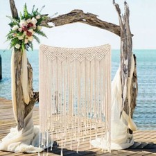 Listing image for Large macrame wall hanging woven wall art tapestry boho wedding Home Curtain UK