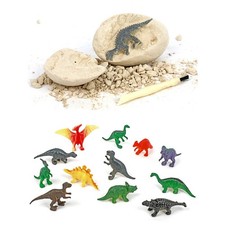 Listing image for 12 Dinosaur Eggs Dig Kit Archaeology Excavation Toy Set