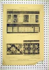 Listing image for Old Antique Print 1891 Byzantine Architecture Mosaic Freeze Marble Nave 19th