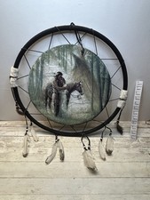 Listing image for Large Vintage Dreamcatcher Native American Horse Tribal Decor Indian Wall Art