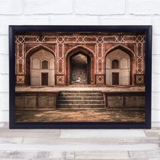 Listing image for Ancient Tomb People Speaking Sitting Stairs Wall Art Print