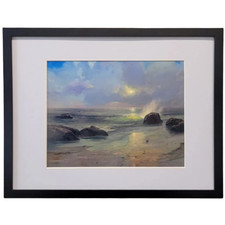 Listing image for Thomas Kinkade Pacific Nocturne Collectible Framed Matted Art Print