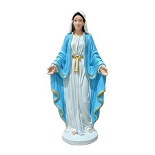 Listing image for Virgin Mary Statue Holy Mother Virgin Mary Figure Bookshelf Decor Religious Gift