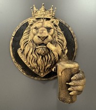 Listing image for Lion Head Wall Sculpture - King Lion with Cigar & Beer - Man Cave Decor 3D Print