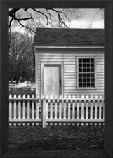 Listing image for Colonial Style Architecture in Blac Framed Wall Art Poster Canvas Print Picture