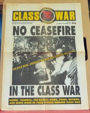 Listing image for Original A2 Class War Newspaper Issue 65 Promo Poster 1994 Anarchist History