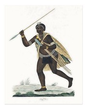 Listing image for Vintage Ethnographic Figure wall art poster Historical Portrait