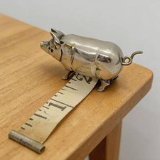 Listing image for Vintage Pig for Mini Tape Measure: Charming Collectible for Sewers & Crafters
